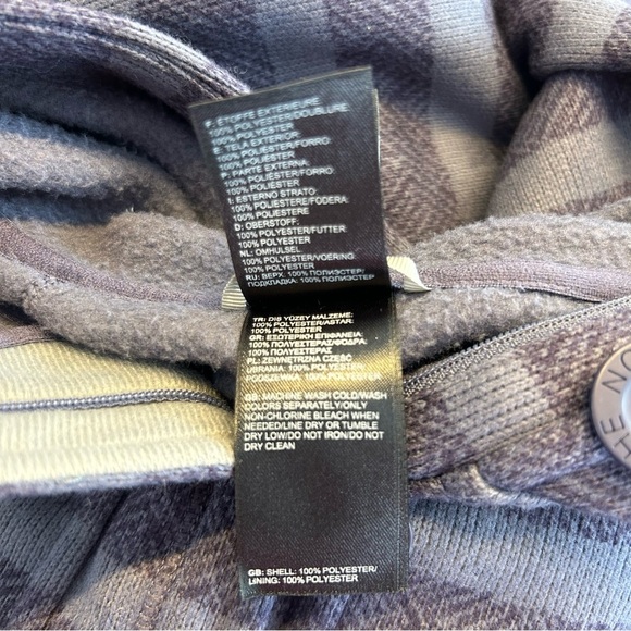The North Face Navy Blue Stripe Crescent Sunshine Hoodie, Size Small - Picture 9 of 9